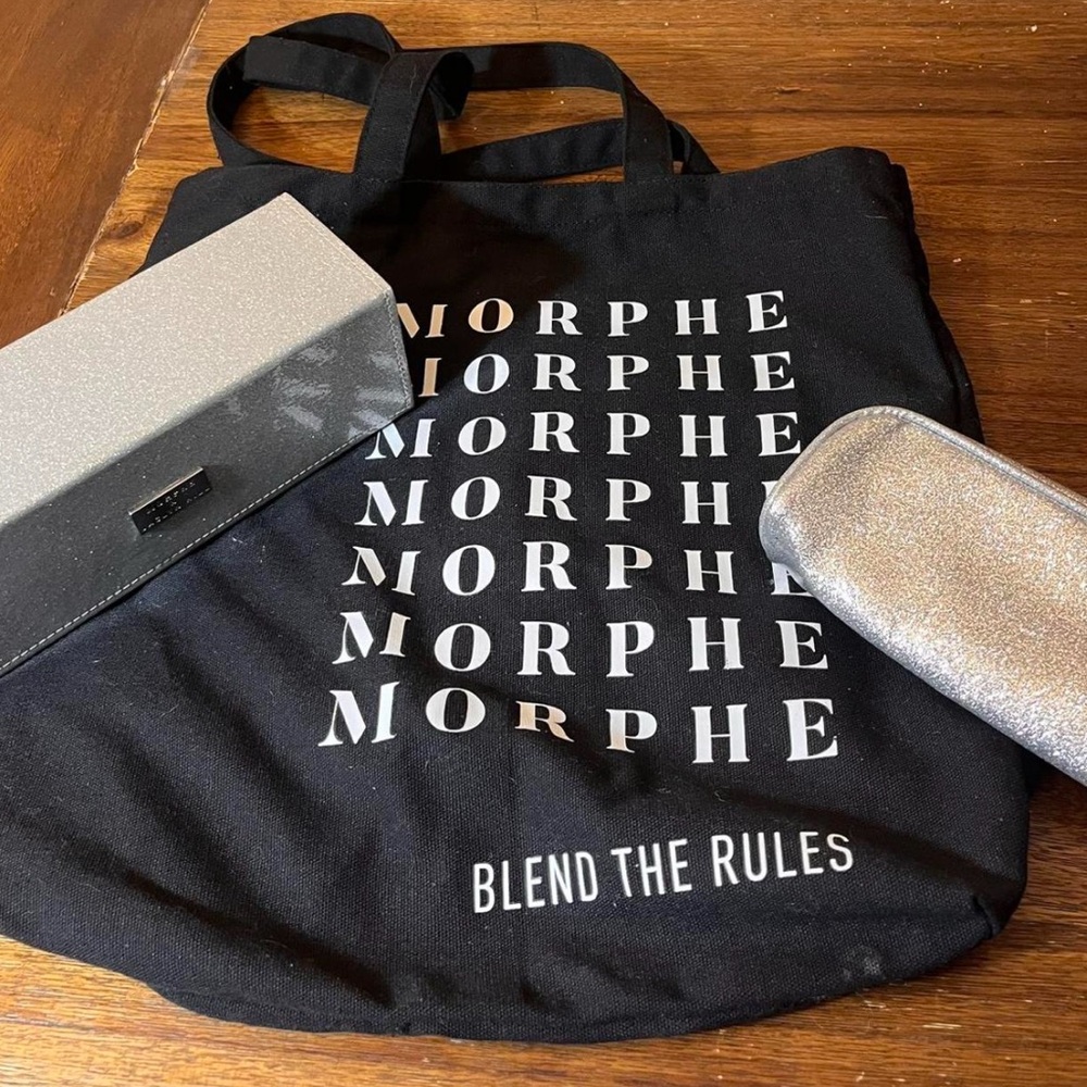 Morphe Jaclyn Hill Mastercase, soft case, and Morphe tote bag